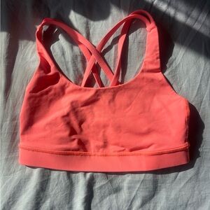 lululemon athletica Coral Strappy Cross-Back Sports Bra